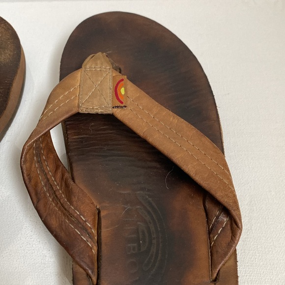 Rainbow Luxury Leather Arch Support Flip Flop with 1” strap - Picture 7 of 16